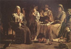 Louis Le Nain Peasant Family in an Interior (mk05) oil painting picture